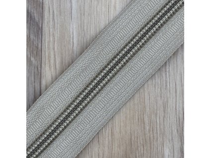 Zip spirálový v metráži 5mm přírodní