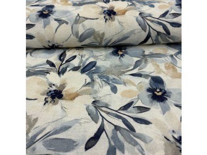 B Květy béžovo modré