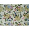 Bavlněná látka Motýli na květech - digitální tisk