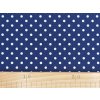 Bavlněná látka Puntík 5 mm ve stylu modrotisku
