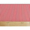 Bavlněná látka Proužek červený 3 mm