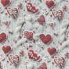 B Srdíčka červeno bílá