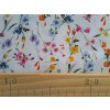 Bavlněná látka Zahradní kvítí barevné menší - digitální tisk