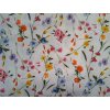 Bavlněná látka Zahradní kvítí barevné menší - digitální tisk