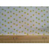 Bavlněná látka Puntík dvojbarevný žluto zelený
