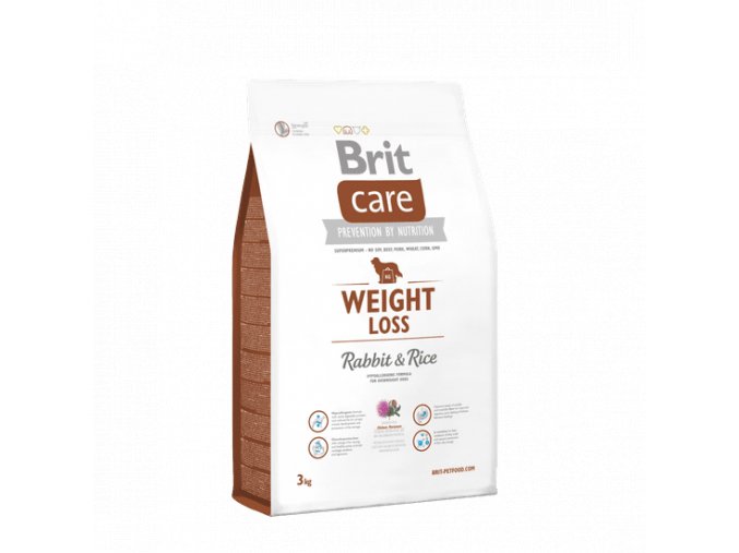 Brit Care Weight Loss Rabbit & Rice 3 kg granule pro psy s nadváhou