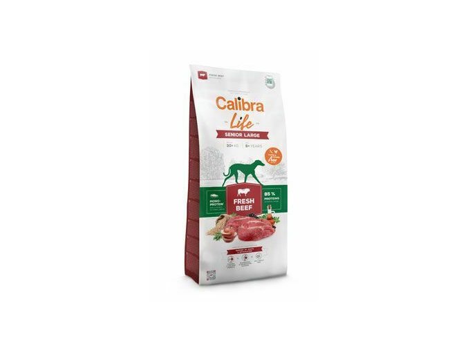 Calibra Dog Life Senior Large Fresh Beef 12kg pro straé psy velkých plemen , monoprotein hovězí