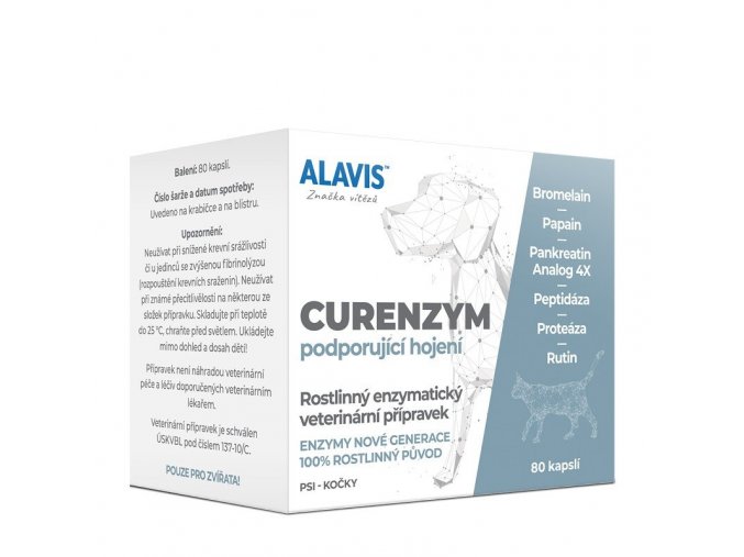 ALAVIS CURENZYM Enzymoterapie 80 kapsli přípravek podporující hojení
