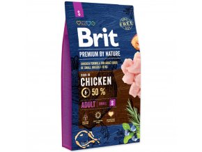 Brit Premium by Nature Adult S 8 kg pro dospělé psy malých plemen