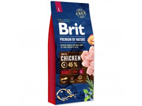 Brit Premium by Nature Adult L 15 kg dospělé psy velkých plemen