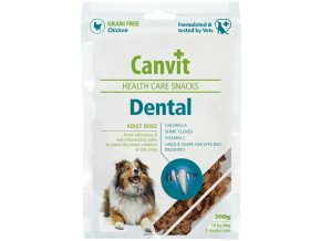 Canvit Dental Snacks 200 g dentální pamlsek pro psy