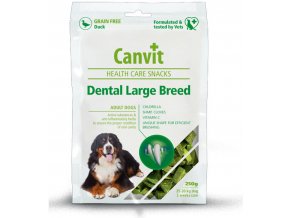 Canvit Snacks Dental Large Breed Duck 250gdentální pamlsek pro psy velkých plemen