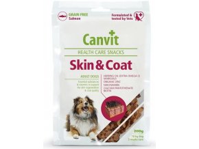 Canvit Skin & Coat Snacks 200 g funkční pamlsek na srst a kůži