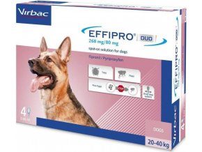 Virbac Effipro Spot on Dog L 20 40 kg 268 80 mg 4 x 2,68 ml antiparazitní pipeta pro psy