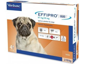 Virbac Effipro Spot on Dog S 2 10 kg 67 20 mg 4 x 0,67 ml