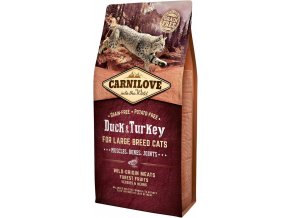 Carnilove Duck & Turkey for Large Breed Cats pro velké kočky