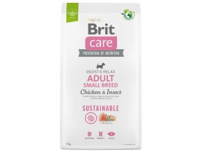 brit care small breed chicken, insect sustainable 7kg