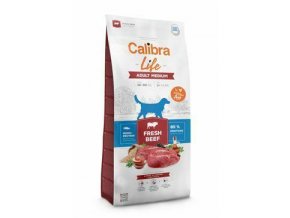 Calibra Dog Life Adult Medium Fresh Beef 12kg dospelé psy středních plemen s hovězím