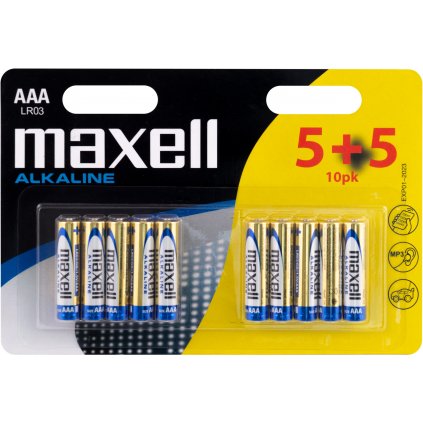 Mikrotužkové baterie AAA Maxell AAA LR03 10KS 4902580724924