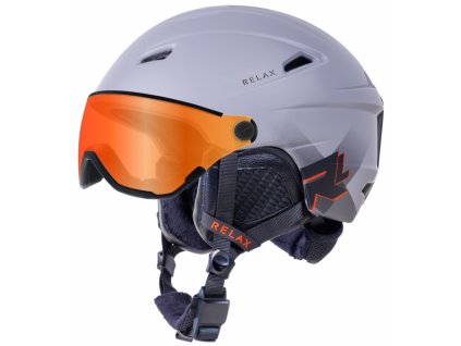 LYŽAŘSKÁ HELMA se štítem RELAX STEALTH RH24A3
