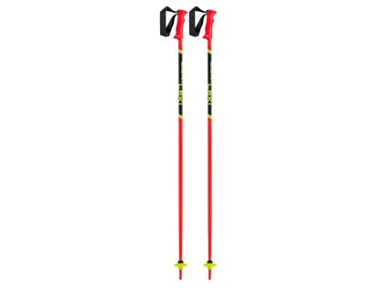 Leki racing kids bright red