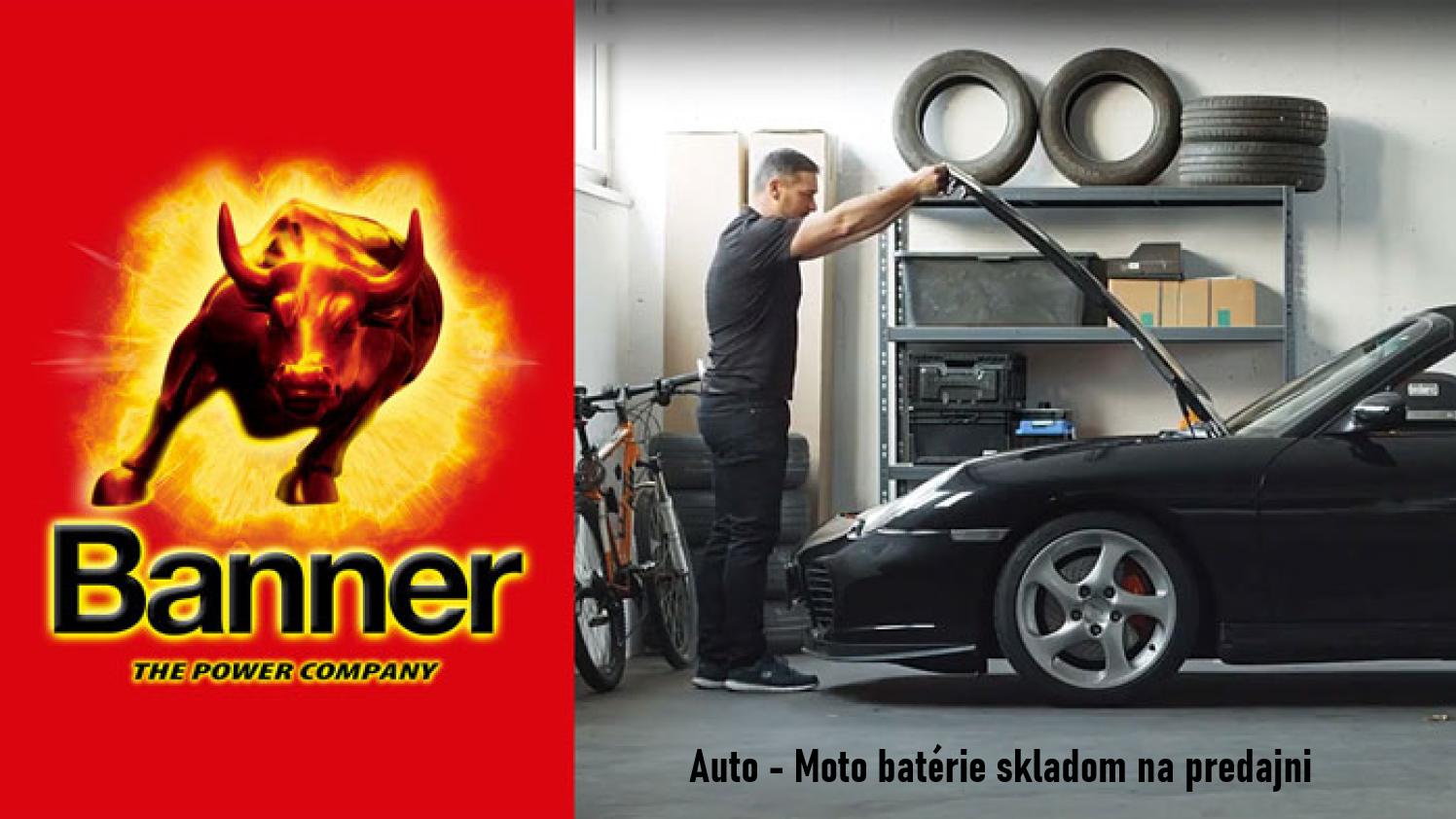 Banner AUTO - MOTO batérie skladom