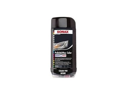 SONAX Polish & Wax Color NANO-PRO s korekčnou ceruzkou čierna 500ml