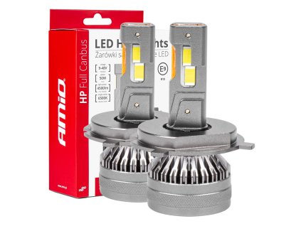 AMiO LED žiarovky hlavného svietenia H4 HP séria Full Canbus