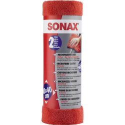 SONAX Mikrofázova utierka na karosériu červená 2ks