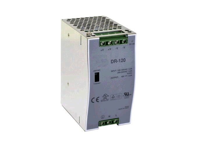 Průmyslový zdroj CARSPA DR-120-12 na DIN lištu 120W, 12V