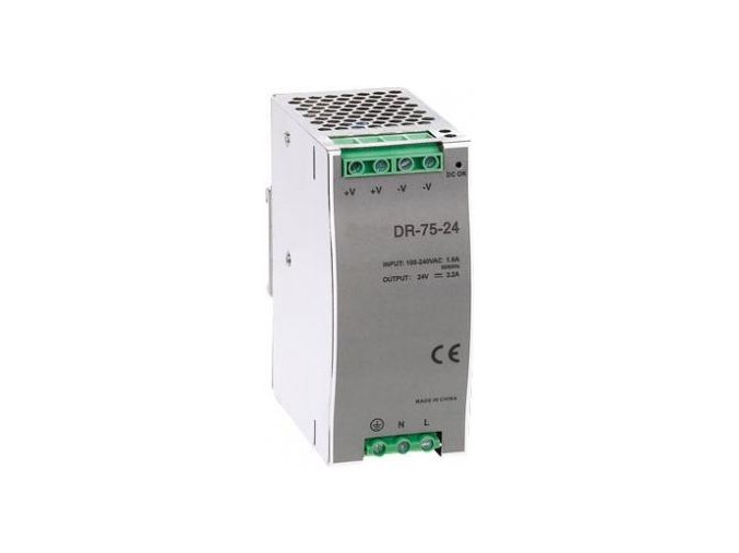 Průmyslový zdroj CARSPA DR-75-24 na DIN lištu 75W, 24V