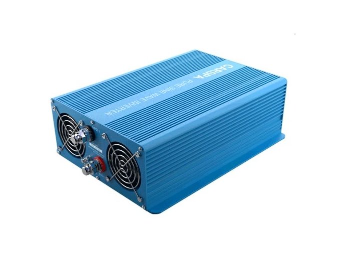 Měnič napětí Carspa SK2000 12V/230V+USB 2000W, čistá sinus, dálkové ovládání