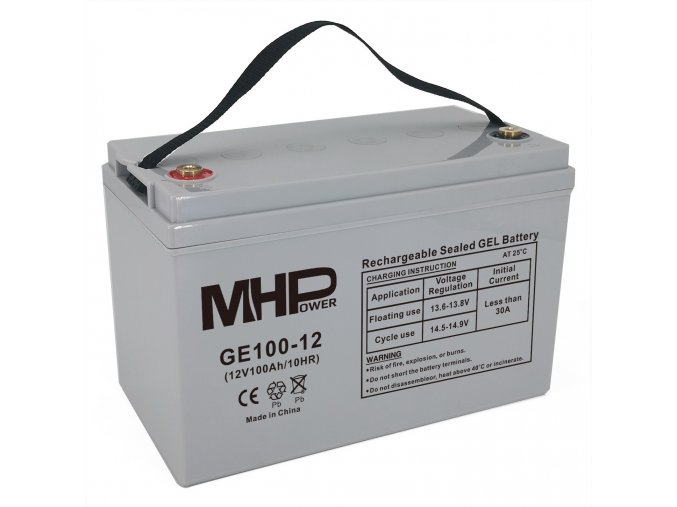 mhpower ge100 12 gelovy akumulator 12v 100ah terminal t3 m8 deep cycle i39393