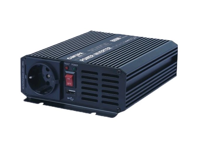 Měnič napětí Carspa CAR800U-242 24V/230V+USB 800W, modifikovaná sinus