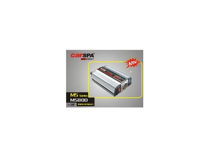 Měnič napětí Carspa MS800-242 24V/230V+USB 800W, modifikovaná sinus