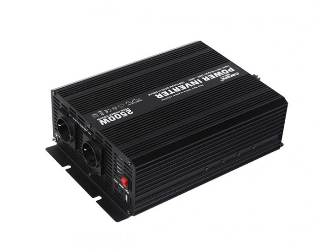 menic napeti carspa car2 5ku 12 12v 230v usb 2500w modifikovana sinus i36572