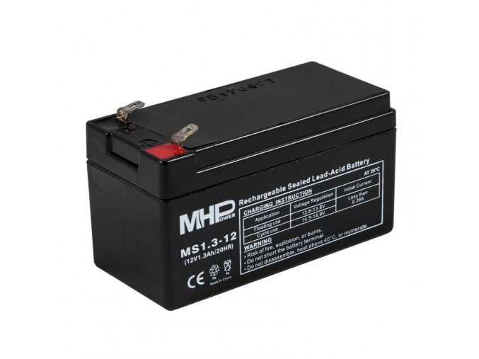 pb akumulator mhpower vrla agm 12v 1 3ah ms1 3 12 faston f1 4 8 mm i34261