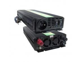 Měnič napětí Carspa UPS1000-12 12V/230V 1000W s nabíječkou 12V/10A a funkcí UPS
