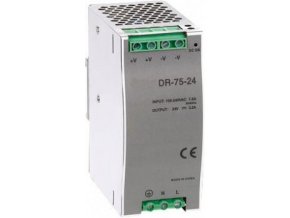 Průmyslový zdroj CARSPA DR-75-12 na DIN lištu 75W, 12V