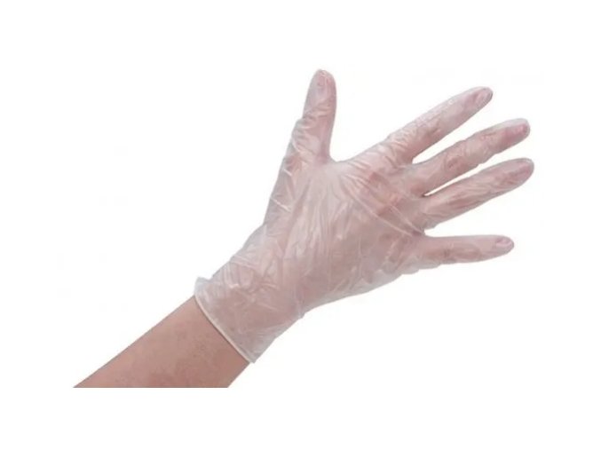 Jednorázové vinylové rukavice CXS Mose 100 ks