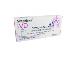 1 ks Antigenní výtěrový test COVID-19 SINGCLEAN - AKCE! Expirace 4/2024
