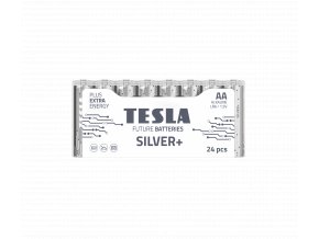 TESLA SILVER+ AA shrink 24 transparent