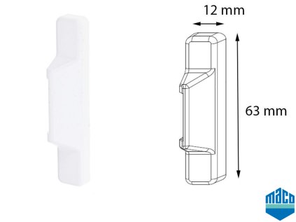 maco 41342 krytka stredniho pantu maco krytka pritlacneho pantu kovani maco kovani na plastova okna