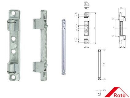 horni pant plastoveho okna roto 230177 roto 227354