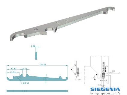 siegenia aubi a300 serizovaci klic serizeni spodniho pantu siegenia