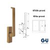 klika pro posuvne dvere klika pro psk klika dirigent mz gu K 12920 00 R A gu 34255 prava bronz bronzova