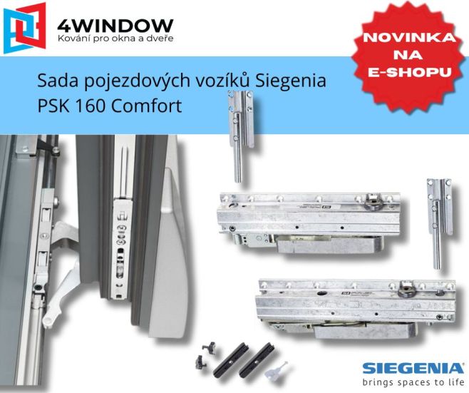 🔧 NOVINKA NA E-SHOPU – Sada pojezdových vozíků Siegenia PSK 160 Comfort Máte posuvné PSK dveře, které drhnou, špatně...