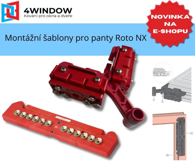 🔴 NOVINKA NA E-SHOPU: Montážní šablony pro panty Roto NX Posloucháme, co od nás potřebujete – a přesně tyhle pomůcky Vám...