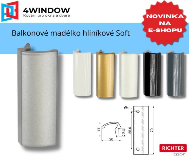 🆕 NOVINKA NA E-SHOPU | Hliníkové balkonové madélko SOFT Vyslyšeli jsme přání našich zákazníků a rozšířili nabídku...