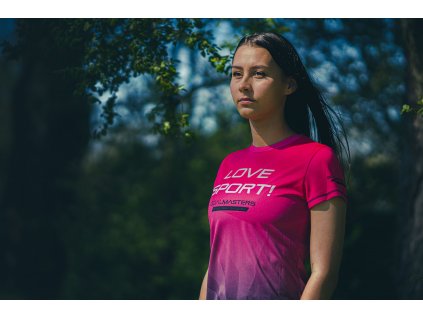 Tričko Love sport! růžové